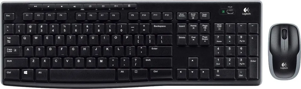 Storsäljare - Logitech Wireless Combo MK270. Trådlöst tangentbord och mus - Nordisk layout.