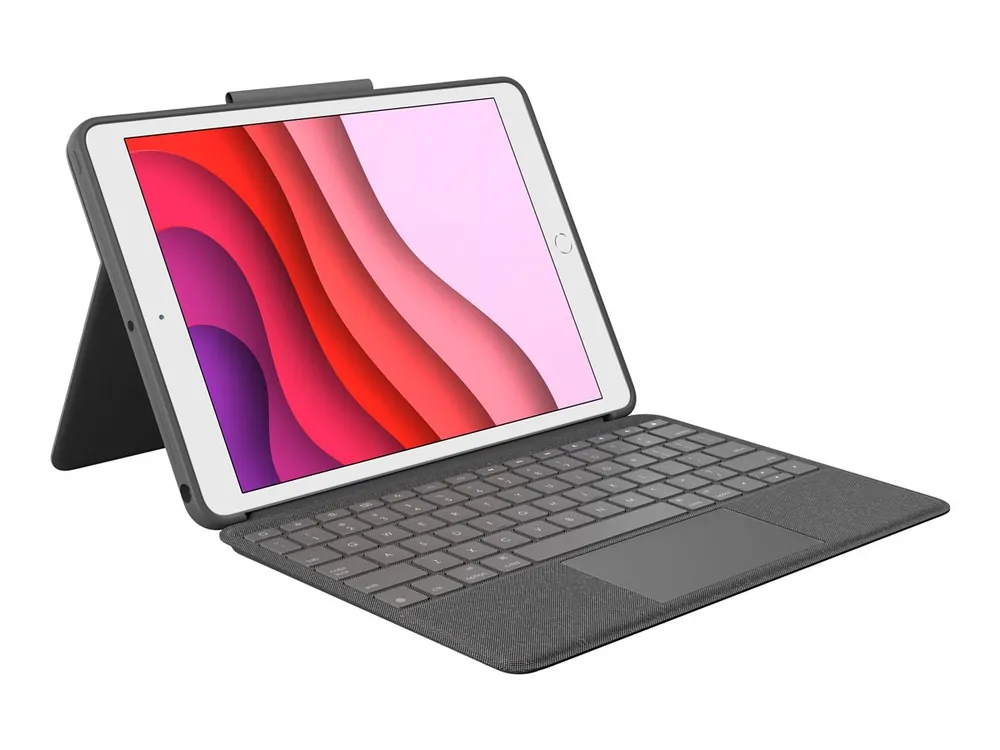 Erbjudandet går snart ut - Logitech - Combo Touch for iPad 7th generation - GRAPHITE Nordic