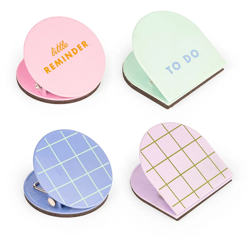 Kikkerland - Inkerie Magnetic Clips - Set of 4 - 4 cm x 4 cm x 2.75 cm - Få kvar i lager
