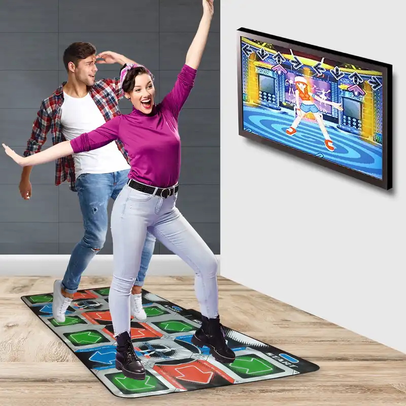 Dagens deal - Mad Monkey - Retro Dance Mat for 2 players (incl. 110 songs and 9 stages)