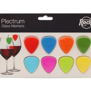 Winkee - Drinks Markers - Plectrum Glass Markers - Set of 8 | Enkel retur