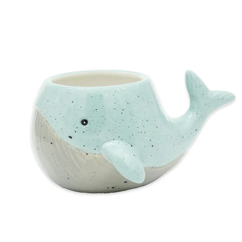 Winkee - Whale Mug - Light Blue and Grey - Extra rabatt