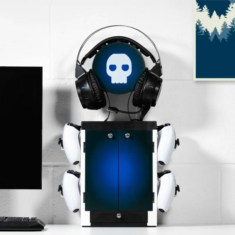 Numskull PS5 Inspired Blue and White Gaming Locker | Rabatter