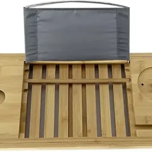 Mad Monkey - Bamboo bath shelf - Adjustable, fits bathtubs up to 1 meter wide - natural | Beställ idag