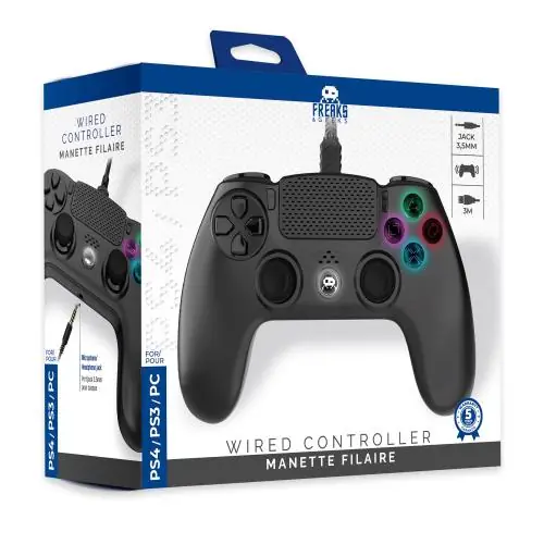 Freaks And Geeks - Wired Controller for PS4 with 3M Cable - Black | Finns att beställa