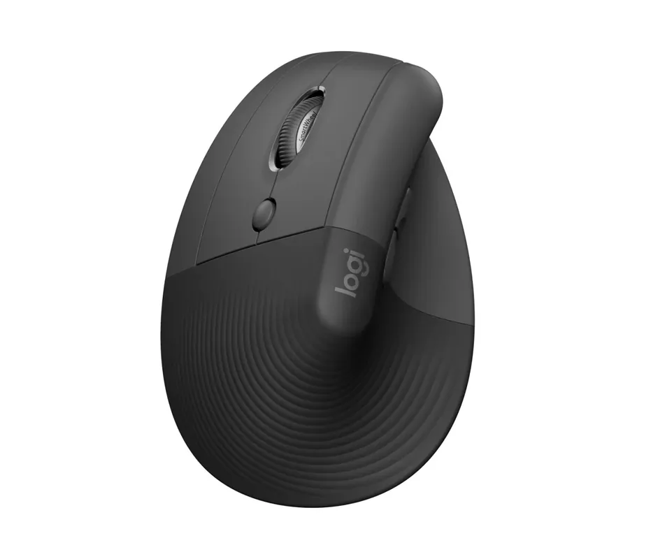 Logitech - Lift Left Vertical Ergonomic Mouse, Graphite Black - Nyhet i sortimentet