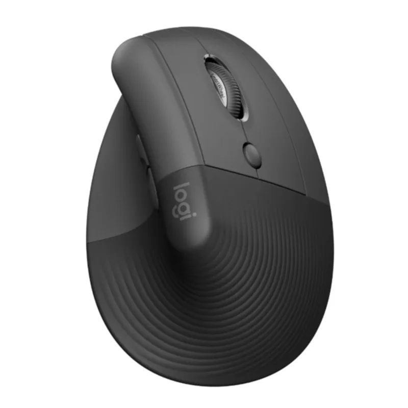 Logitech - Lift Right Vertical Ergonomic Mouse, Graphite/Black - Mycket efterfrågad