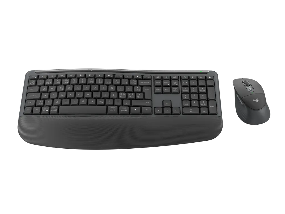 Köp online | Logitech - Signature Comfort Plus MK880 - Trådlöst Tangentbord & Mus-set med Handledsstöd & upp till 36 Månaders Batteritid