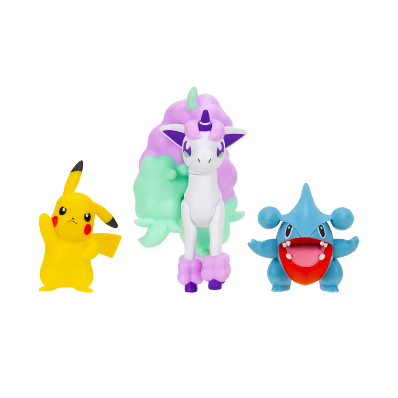 Pokémon - Battle Figure 3 pack - Pikachu, Gible & Ponyta (PKW4097) - Mycket populär