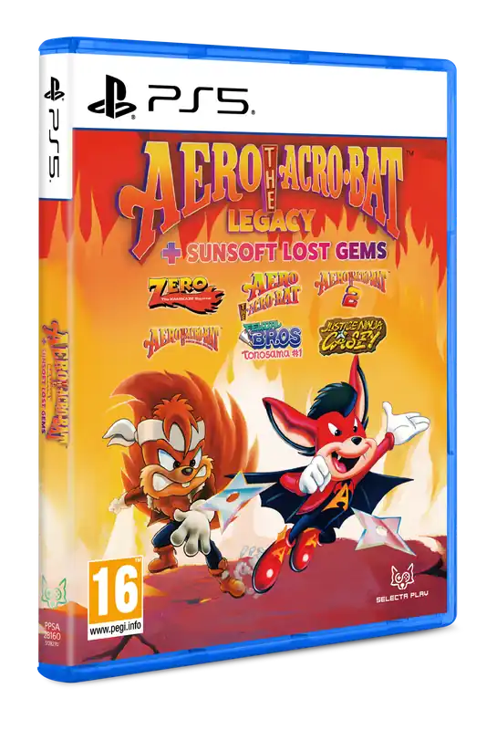 Köp nu | Aero The Acro-Bat Legacy + Sunsoft Lost Gems - PlayStation 5