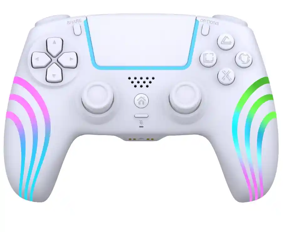 Deep Explorer Wireless Controller White PS4 / PS3 / PC - Nedsatt pris