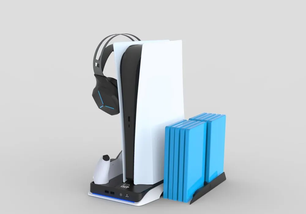DLX+ LED Multi Function Charger Tower PS5 standard / Digital - White | Toppsäljare