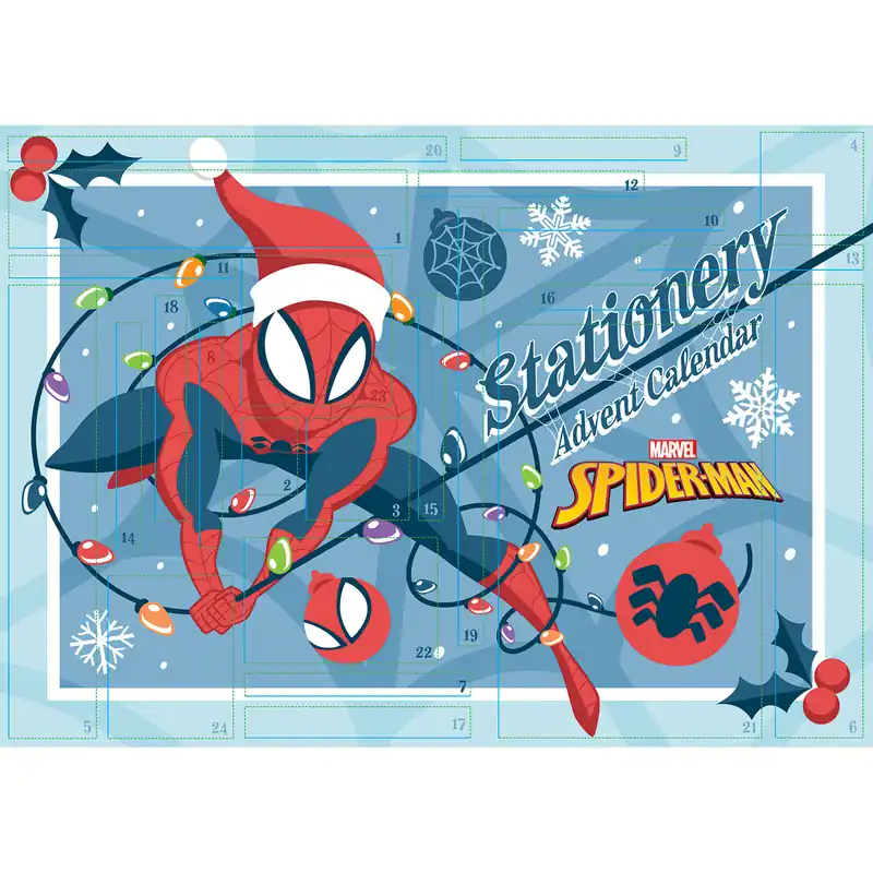 SPIDERMAN STATIONERY ADVENT CALENDAR 2025 - Bästa pris