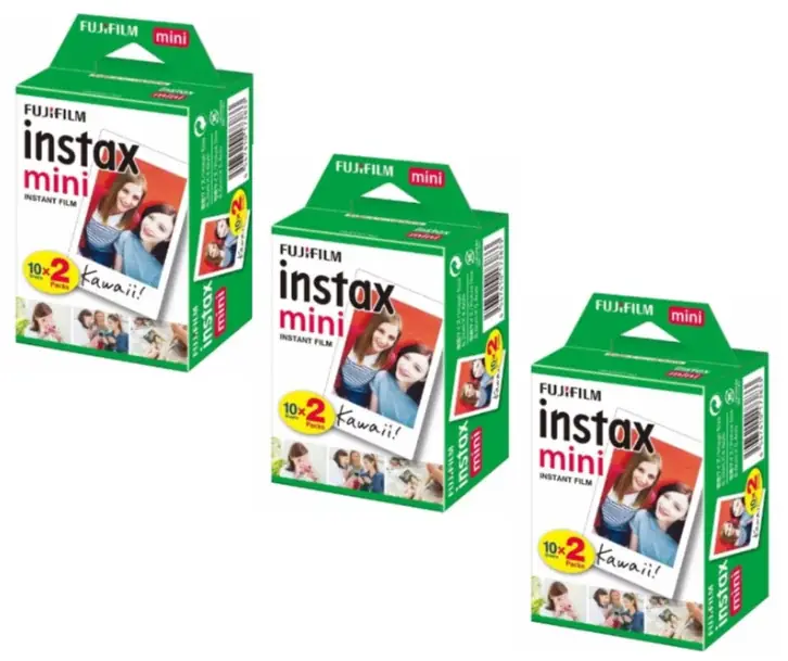 Expressleverans - Fuji - 3x Instax Mini Film 20 Shots - 10x2 - Bundle