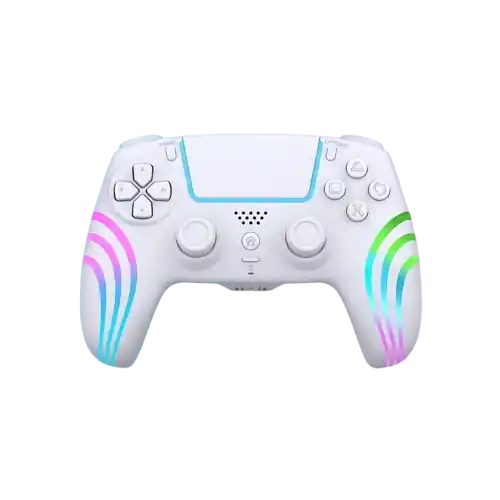 Deep Explorer - Wireless RGB Pro controller - Wave W - PS5 (White) | Kundernas favorit