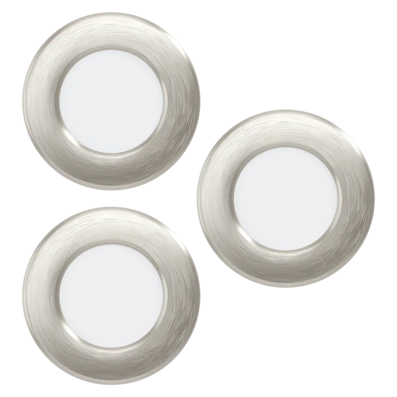 Enkel retur | EGLO FUEVA 5 infälld spotlightset – 86 mm – Satin Nickel