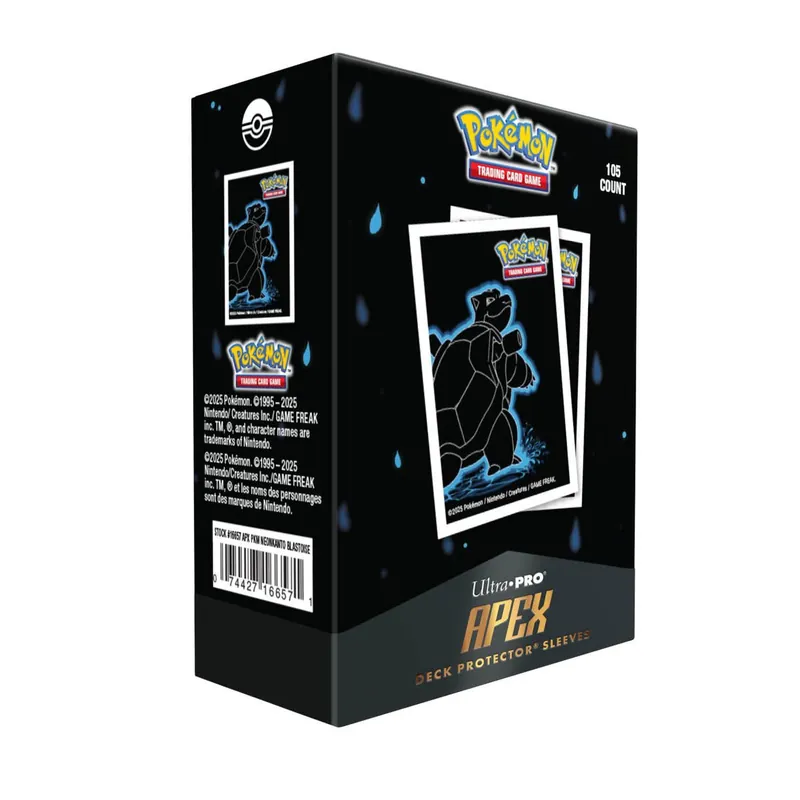 Premiumkvalitet - Pokémon - Neon Kanto Apex Deck Protector - Blastoise