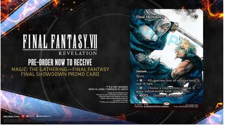 Toppkvalitet - Final Fantasy VII Revelation (Deluxe Edition) (includes Exclusive Magic The Gathering - Final Fantasy Promo Card) - PlayStation 5