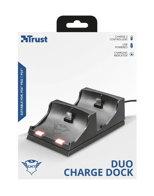 Trust - GXT235 Duo Charge Dock - PS4 | Bra pris