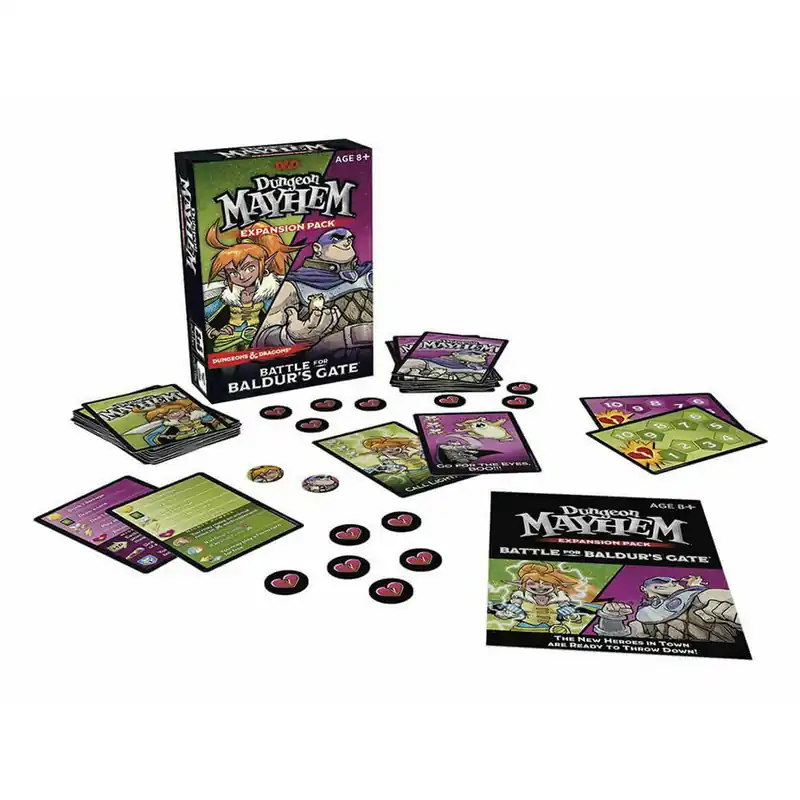 D & D Dungeon Mayhem Expansion Battle Baldurs Gate Board Game - Spara nu