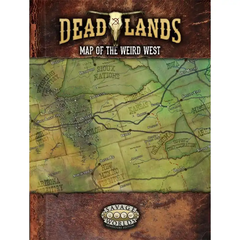 Rabatt - Deadlands Map of the Weird West RPG