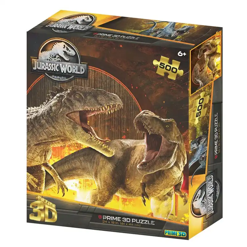 Prime3D Jurassic World TRex vs Giganotosaurs 500pc 3D Puzzle - Rabatter