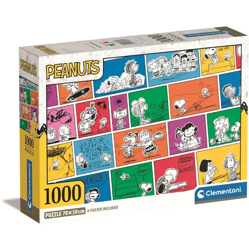 Clementoni Compact Peanuts 1000-Piece Puzzle - Nytt lägre pris