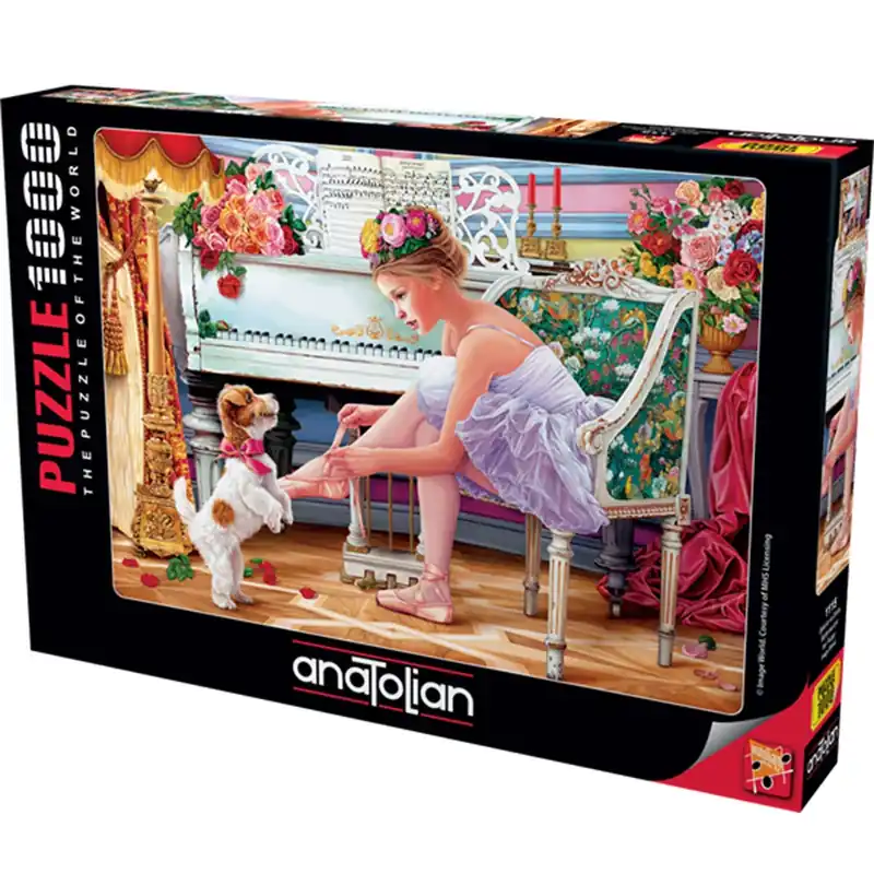 Anatolian Ballerina och hennes valpspusning 1000pcs - Kanonpris
