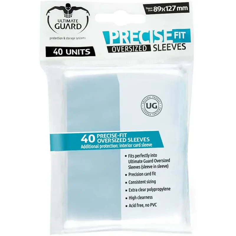 Ultimate Guard Precise Fit Card ärm överdimensionerade 40pk | Handla online
