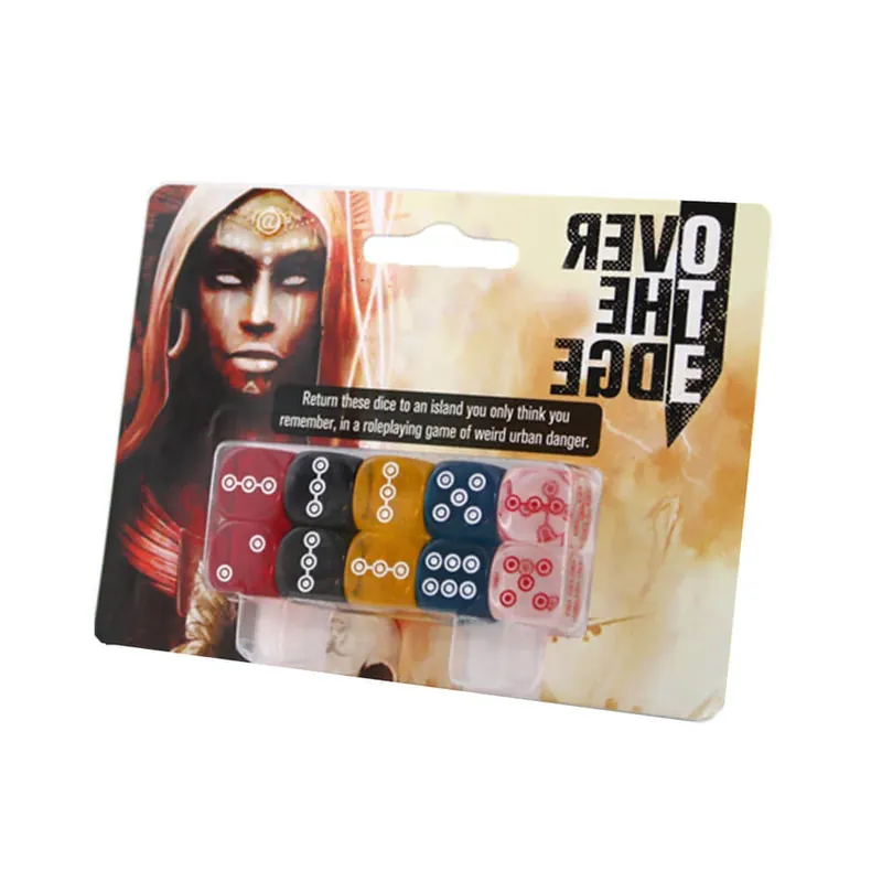 Over the Edge -rollspel DICE SET - Endast ett fåtal kvar