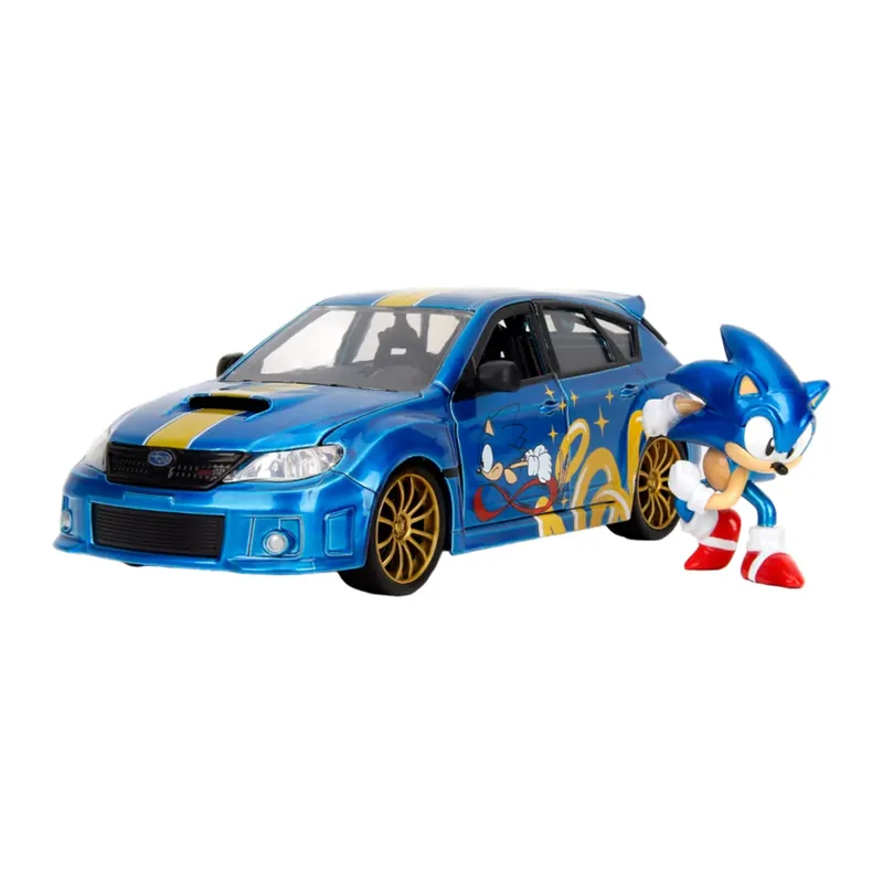 Nyinkommet - SonicÂ Subaru STI with Sonic Figure 1 24 Scale Vehicle