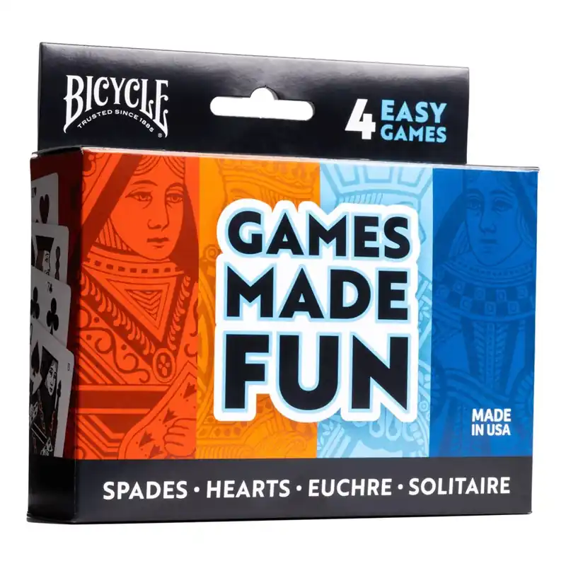 Bara denna vecka - Cykelhjärtan spader Euchre och Solitaire 4-Games Pack
