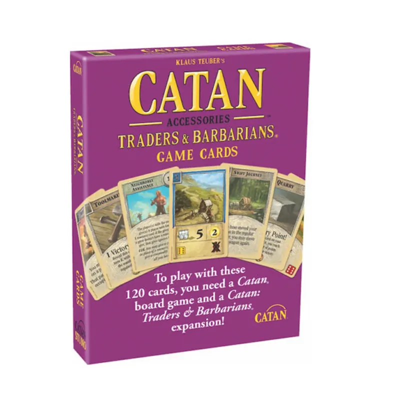 Tillverkarpris - Catan Barbarians & Traders s ersättningsspelskort 5 e upplagan.