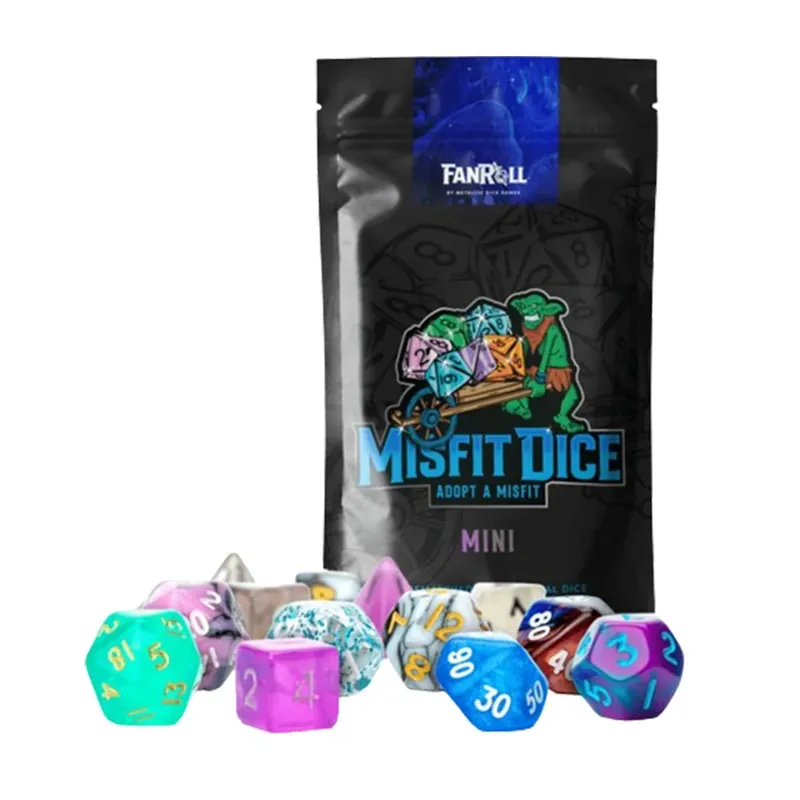 MDG Mini Polyhedral Dice Blind Bag 10mm (2 Set Pack) - Nytt i webbutiken