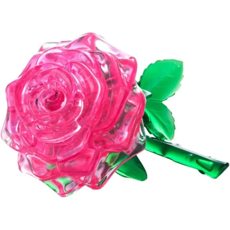 3D Crystal Puzzle Pink Rose | Bra pris just nu