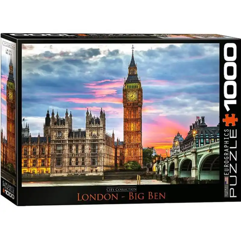 Eurographics London Big Ben Jigsaw Puzzle 1000pcs | Efterfrågad
