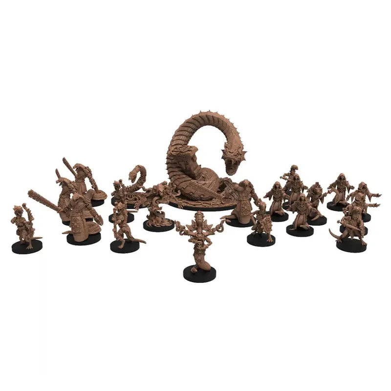 Premiumkvalitet | Epic Encounters Chamber of the Serpent Folk Miniatures