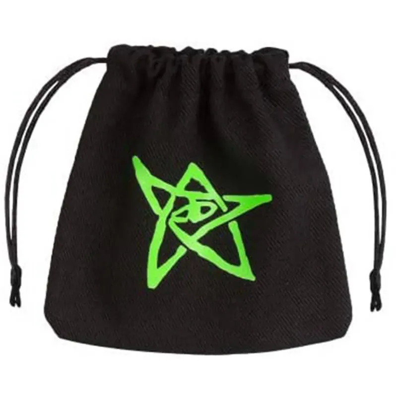 Direkt från fabriken | Q Workshop Call of Cthulhu Dice Bag Black and Green