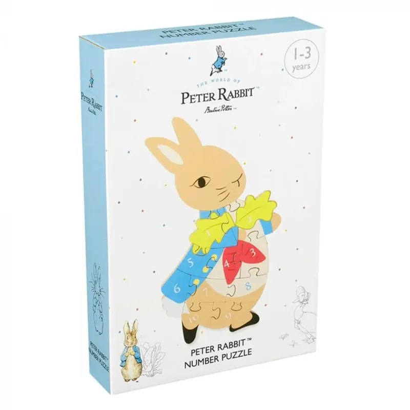 Wooden Number Puzzle Peter Rabbit | Prisnedsättning