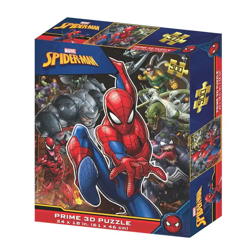 Prime3D Marvel Spider-Man 500-Piece 3D Puzzle | Nytt hos oss