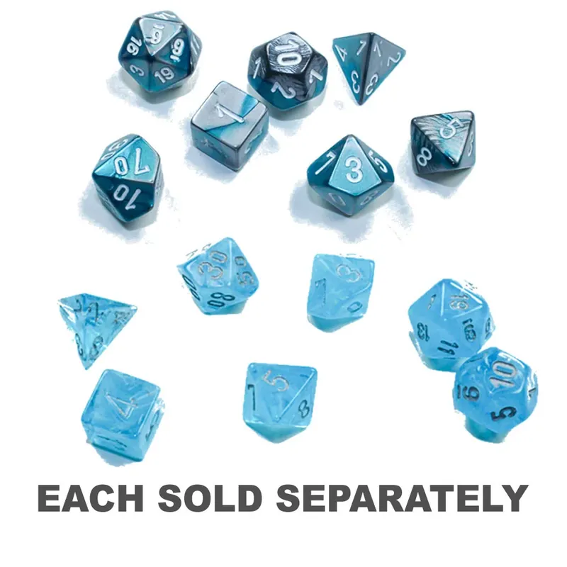 Chessex Gemini Steel Mini-Polyhedral 7-Die Set | Topprodukt