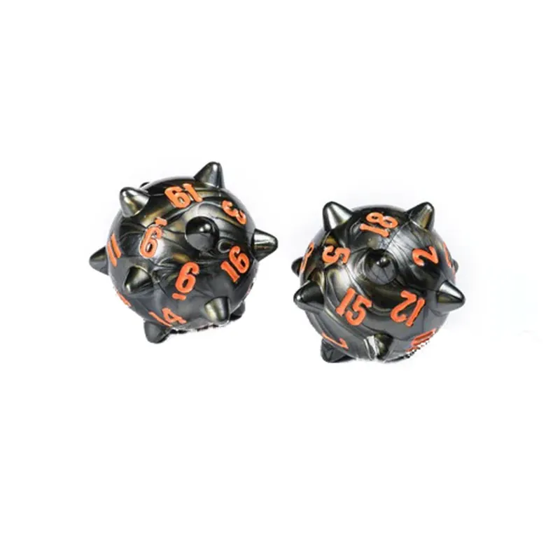 Polyhero Warrior 2d20 Spiked Balls Dice Set (Steel Grey) - Dagens deal