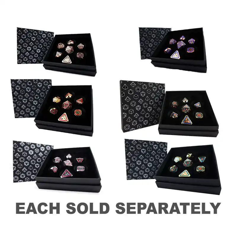 LPG Metal RPG Concentric RPG DICE SET | Bästa pris