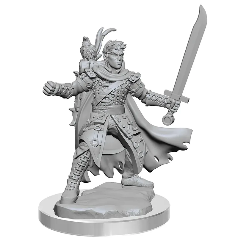 Under begränsad tid | D & D Frameworks Half-Ef Ranger Manlig miniatyrfigur