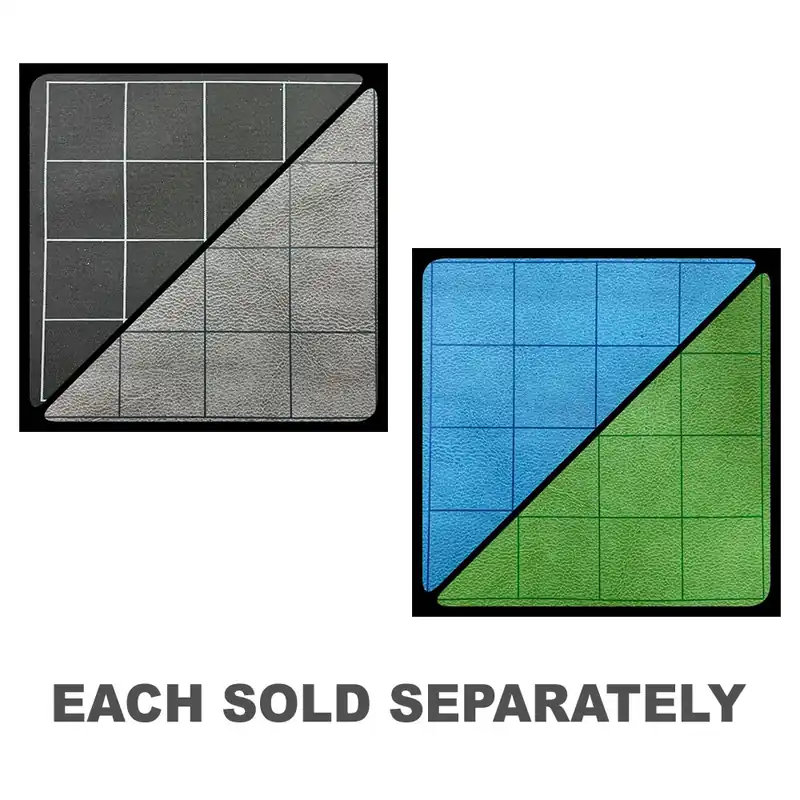 Chessex Reversible Battlemat 1in Squares - Kundernas favorit