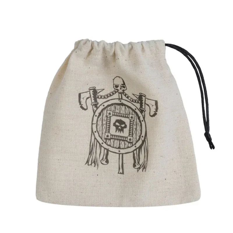 Snabb leverans - Q Workshop Orc Beige & Black Basic Dice Bag
