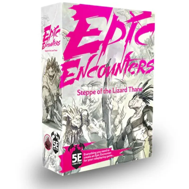 Epic Encounters Steppe of the Lizard Thane RPG Miniature Set - Kampanjen går snart ut