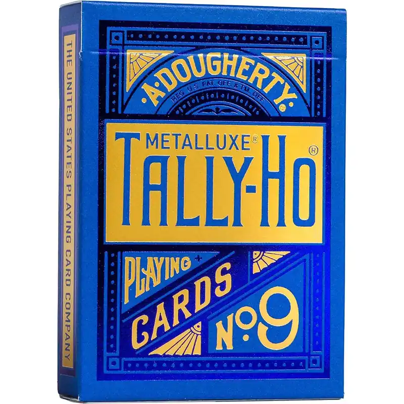 Tally ho metalluxe spelkort blå | Endast idag