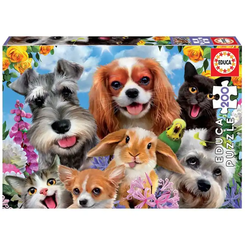 Educa Selfie Pet Parade Puzzle 200st - Kanonerbjudande