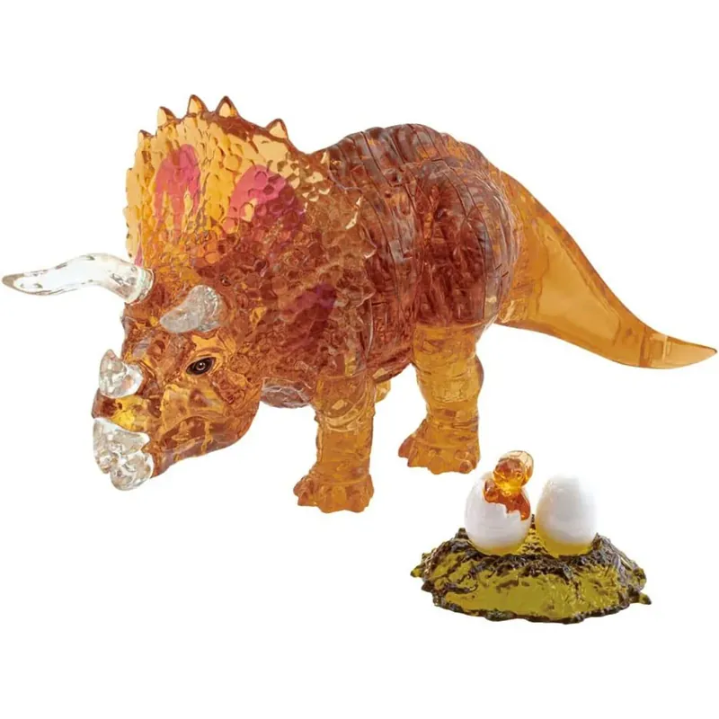 Beställ direkt | 3D Crystal Puzzle Brown Triceratops